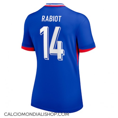 Maglie da calcio Francia Adrien Rabiot #14 Prima Maglia Femminile Europei 2024 Manica Corta